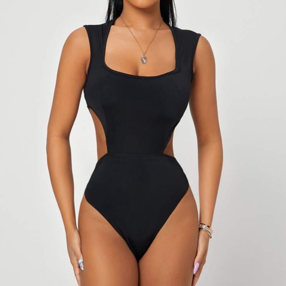 Black Cutout bodysuit